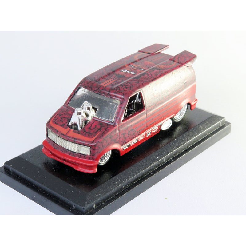 Hot Wheels Custom Chevy Astro Van Hellboy - Handpainted Fathur Rohim
