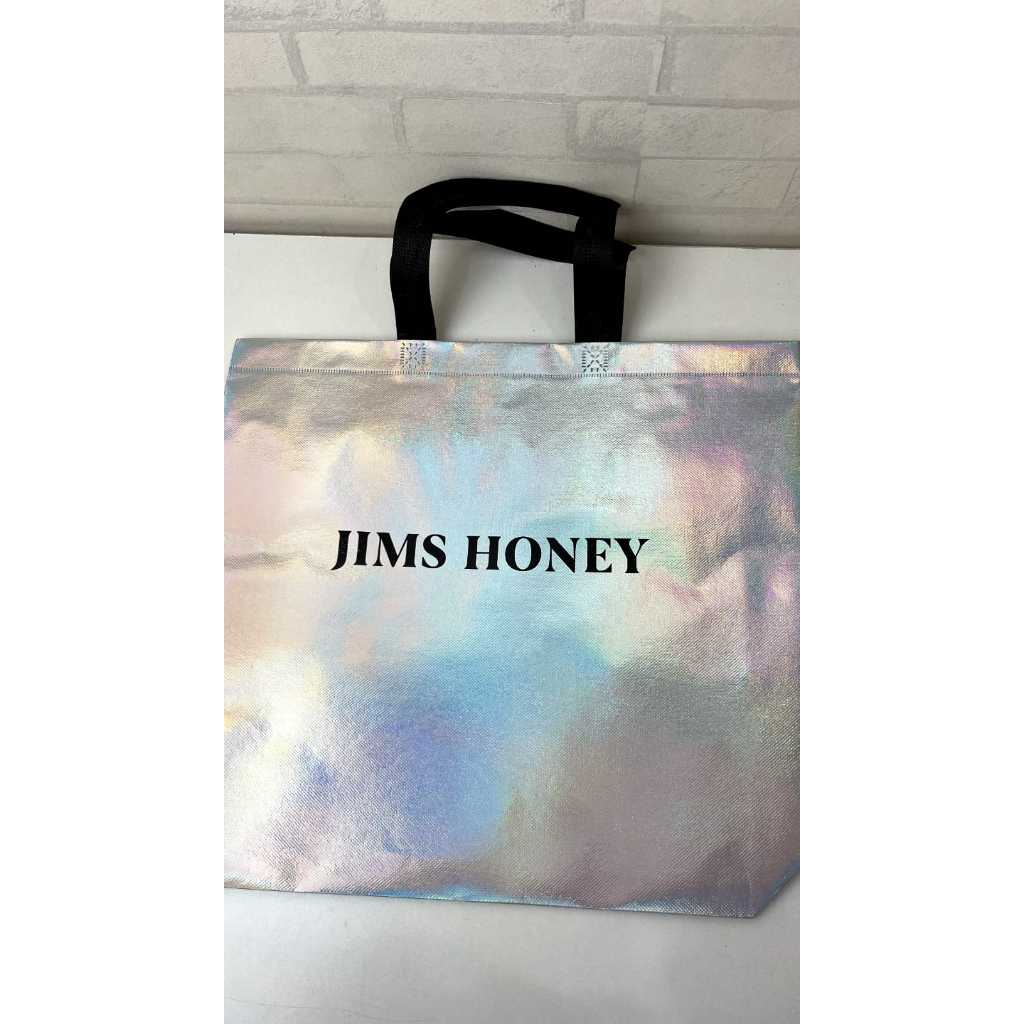 GOODIE BAG PINK BESAR JIMS HONEY Tas Belanja Shopping Bag Go Green Murah Kuat Bahan Spunbond Terbaru