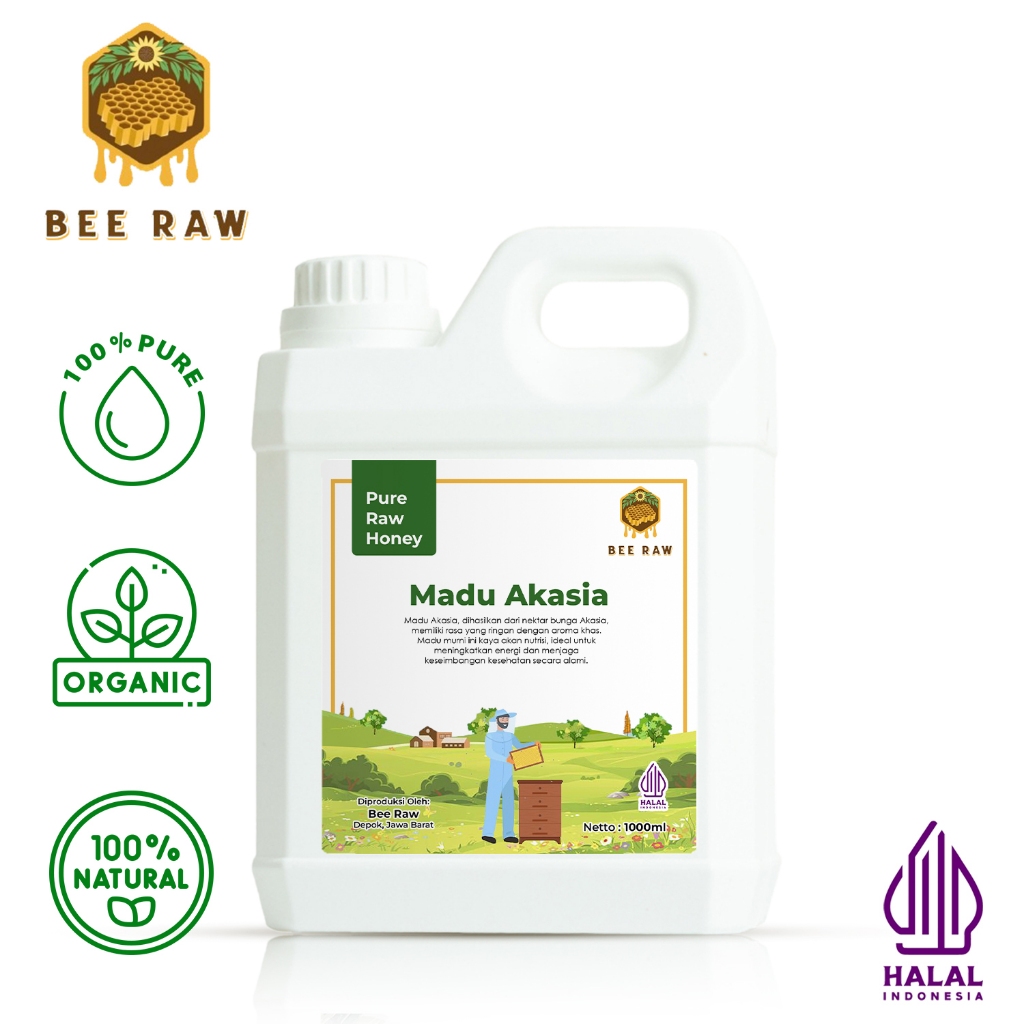 

Bee Raw Madu Nektar Akasia Sumatra 1000gr