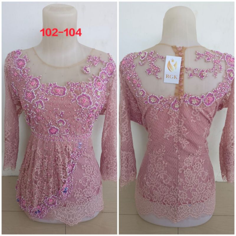 kebaya lipit siap pakai full payet terlaris