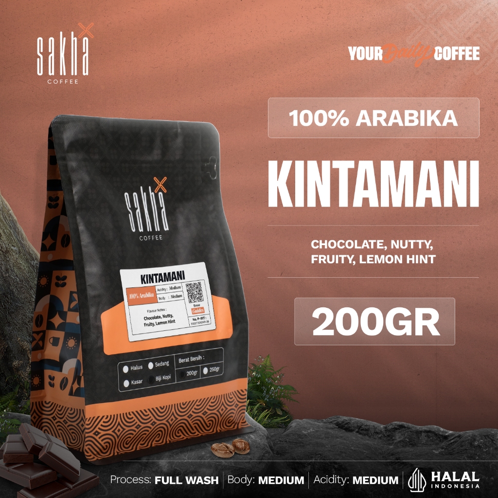 

Biji Kopi Bubuk Arabika Bali Kintamani Arabica Coffee Beans Coffe Espresso Manual Brew Roaster 200gr