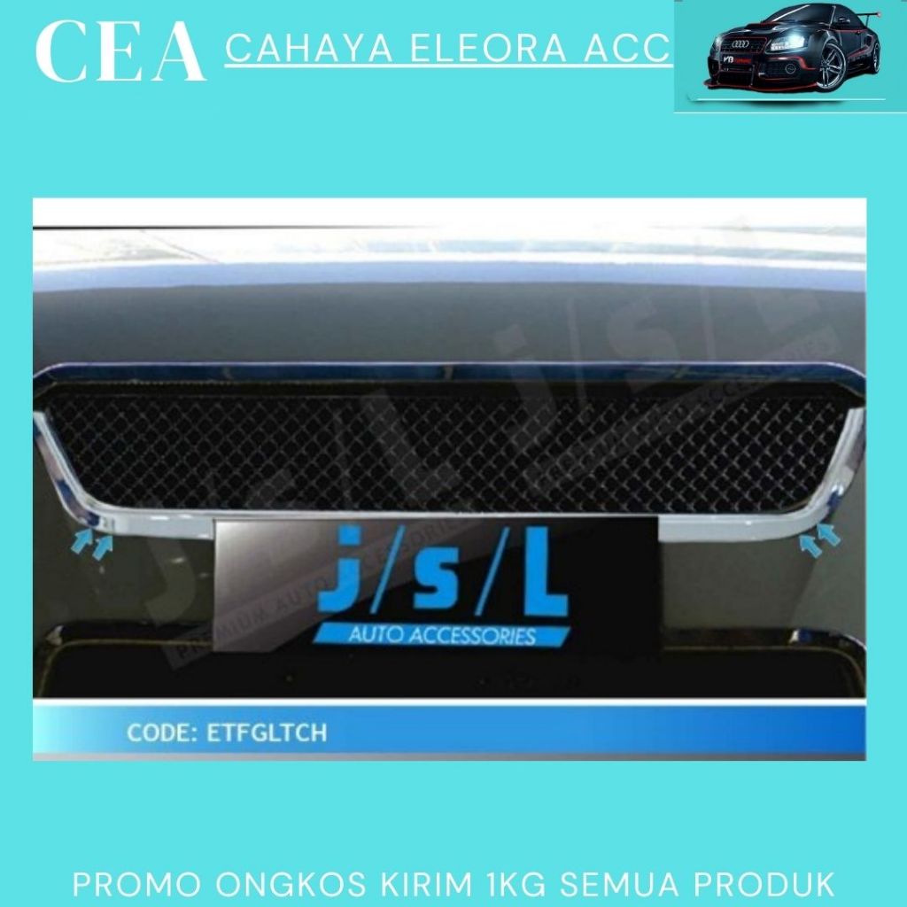 LIST GRIL DEPAN MOBIL ERTIGA CHROME - ERTIGA FRONT GRILLE LOWER TRIM CHROME -LIST GRILL BAWAH ERTIGA