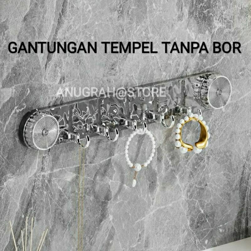 Kastok Baju Gantungan Baju / Hanger Gantungan Toilet Serbaguna / Gantungan Handuk Kamar Mandi Tempel