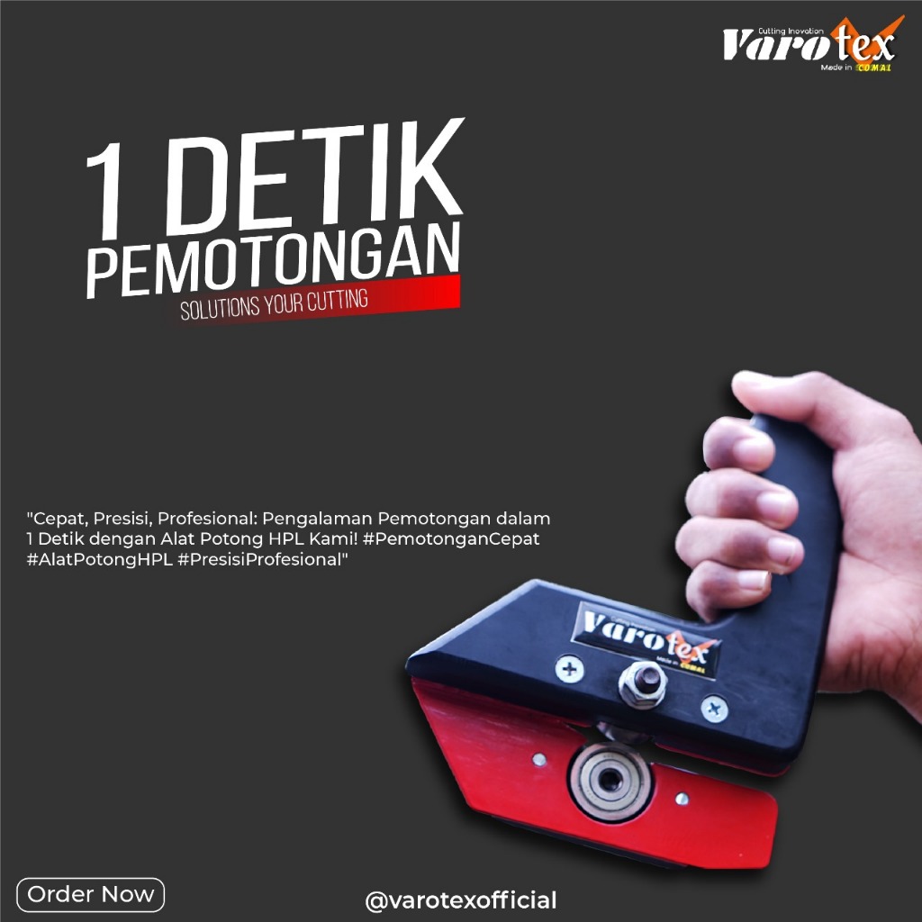 Varotex alat potong hpl praktis tanpa listrik