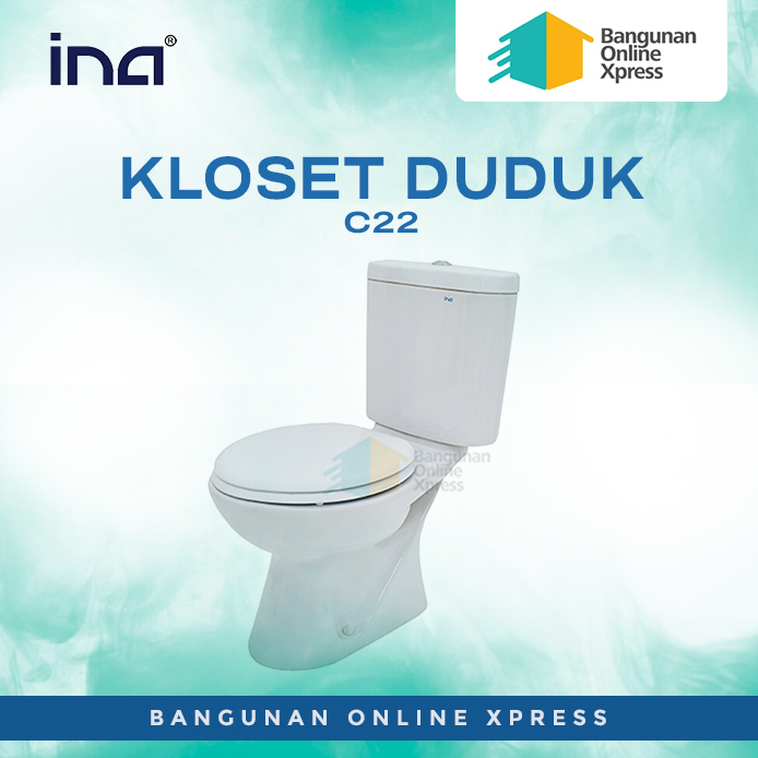INA KLOSET DUDUK (C22) WASH DOWN SYSTEM / KLOSET MONOBLOK SET - Putih