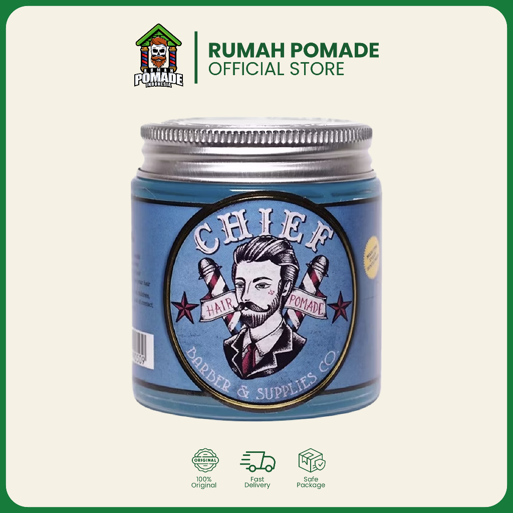 CHIEF BLUE WATERBASED POMADE - Pomade Chief Original 100 G