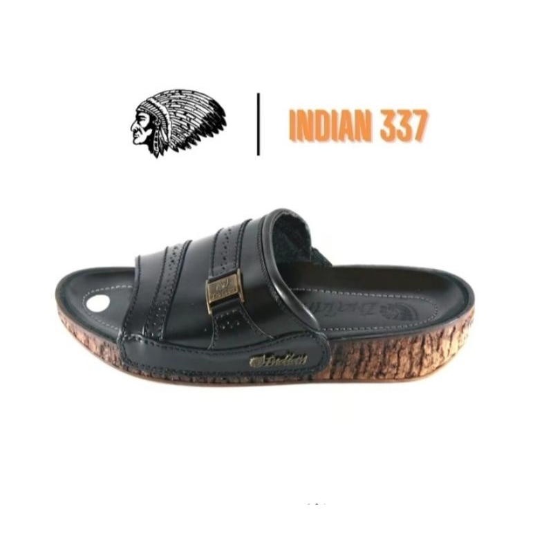 Sandal Kulit Pria Indian 337 Original