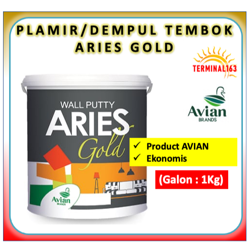 Plamir tembok aries gold wallputty