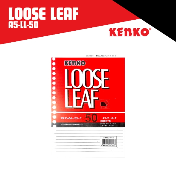 

Loose Leaf Kenko 2070 Ukuran A5 Isi 50 Lembar / Loose Leaf A5-LL 50-2070