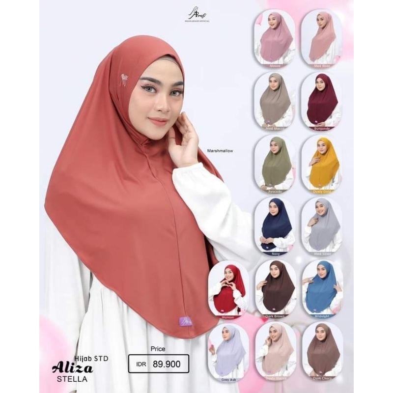 ALIZA HIJAB ARRAFI hijab instan non pet