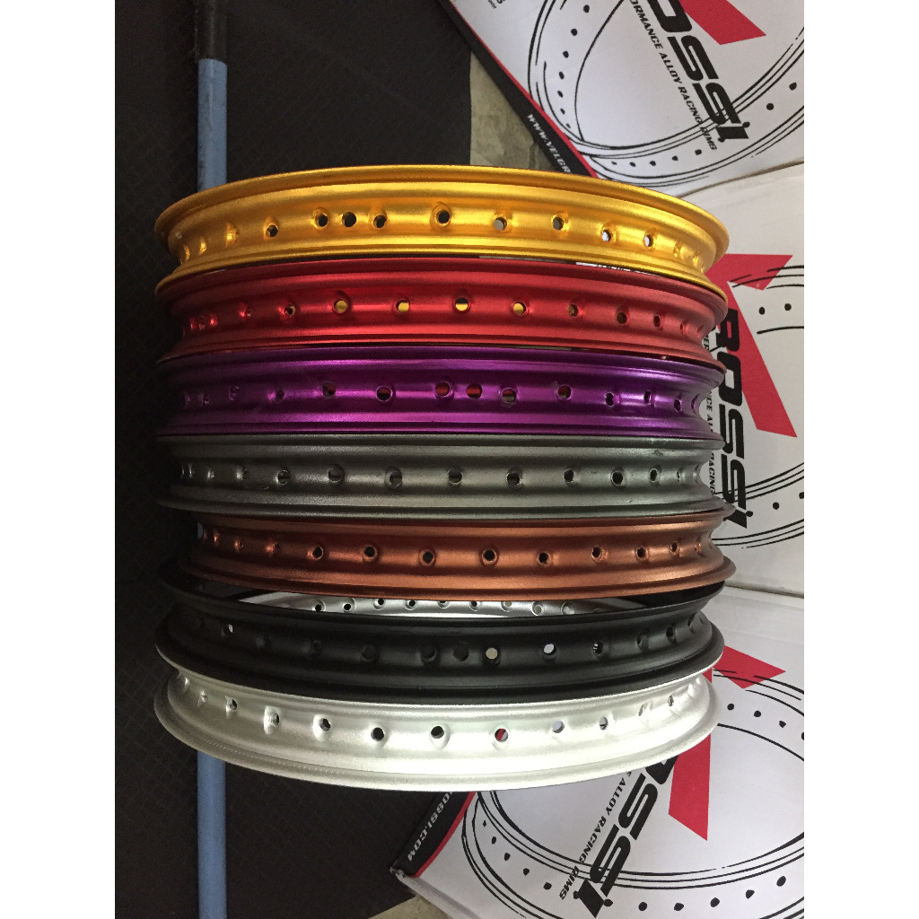 Lingkar Velg Alloy Rossi 160 Ring 17 wm Blast Excel Kulit jeruk Silver Black Gold  Red Purple Tigrey