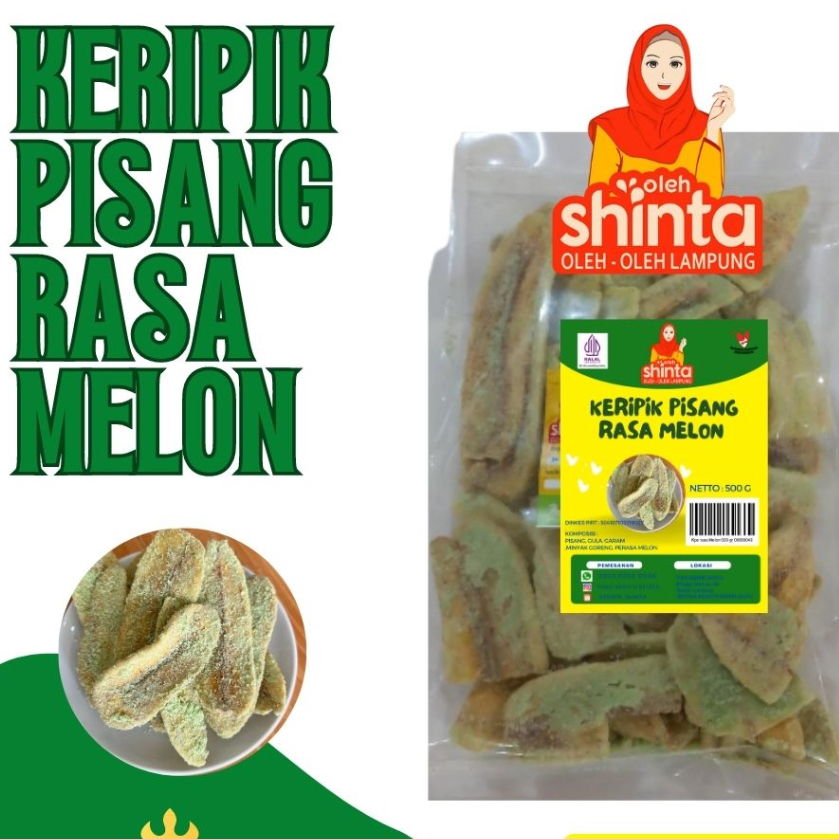 

KERIPIK PISANG RASA MELON 200 gr