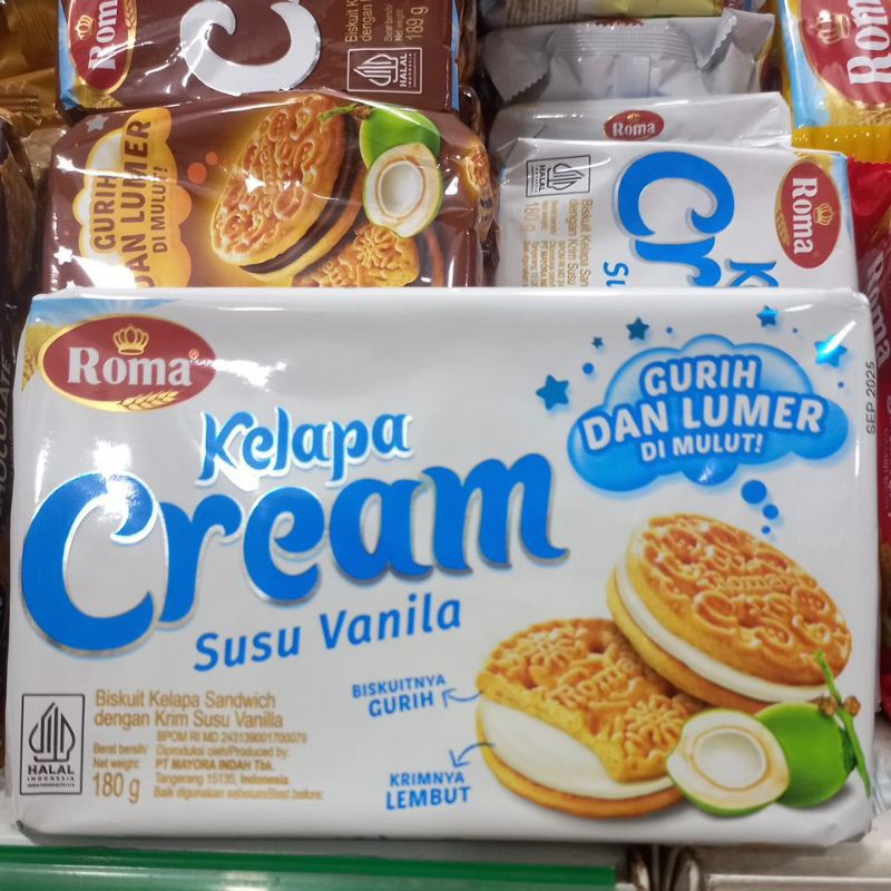 

Roma Cream Kelapa Susu Vanila 180g