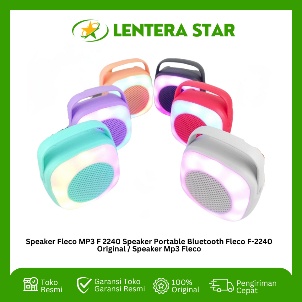 Speaker Fleco MP3 F 2240 Speaker Portable Bluetooth Fleco F-2240 Original / Speaker Mp3 Fleco
