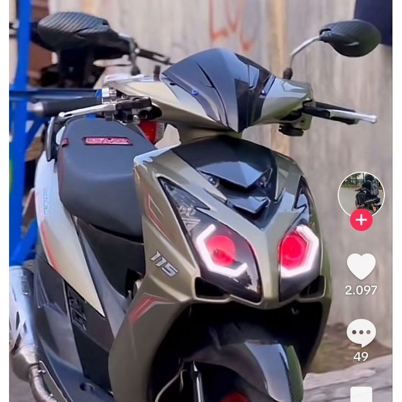 PAKET LAMPU DEPAN BILED MIO SOUL MX THAILAND