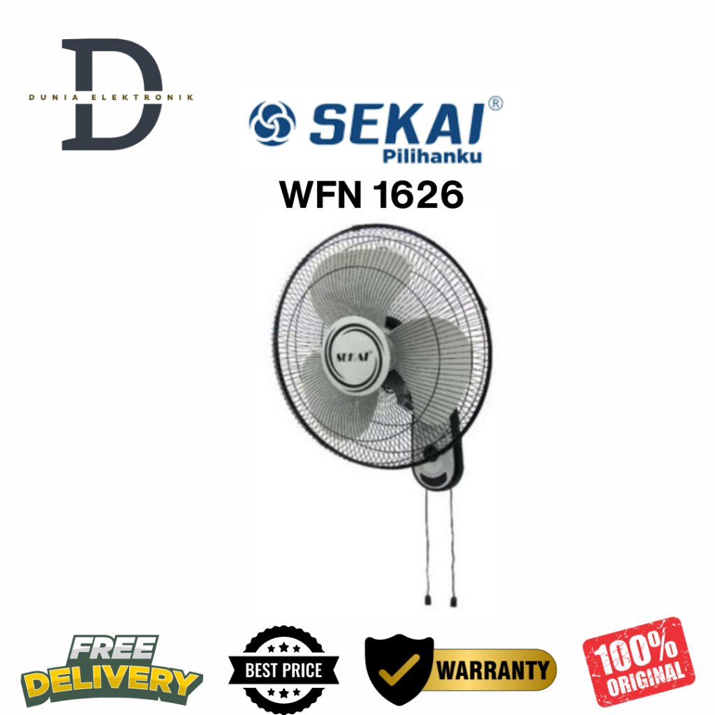 KIPAS ANGIN DINDING SEKAI - WFN 1626 - 16 INCH
