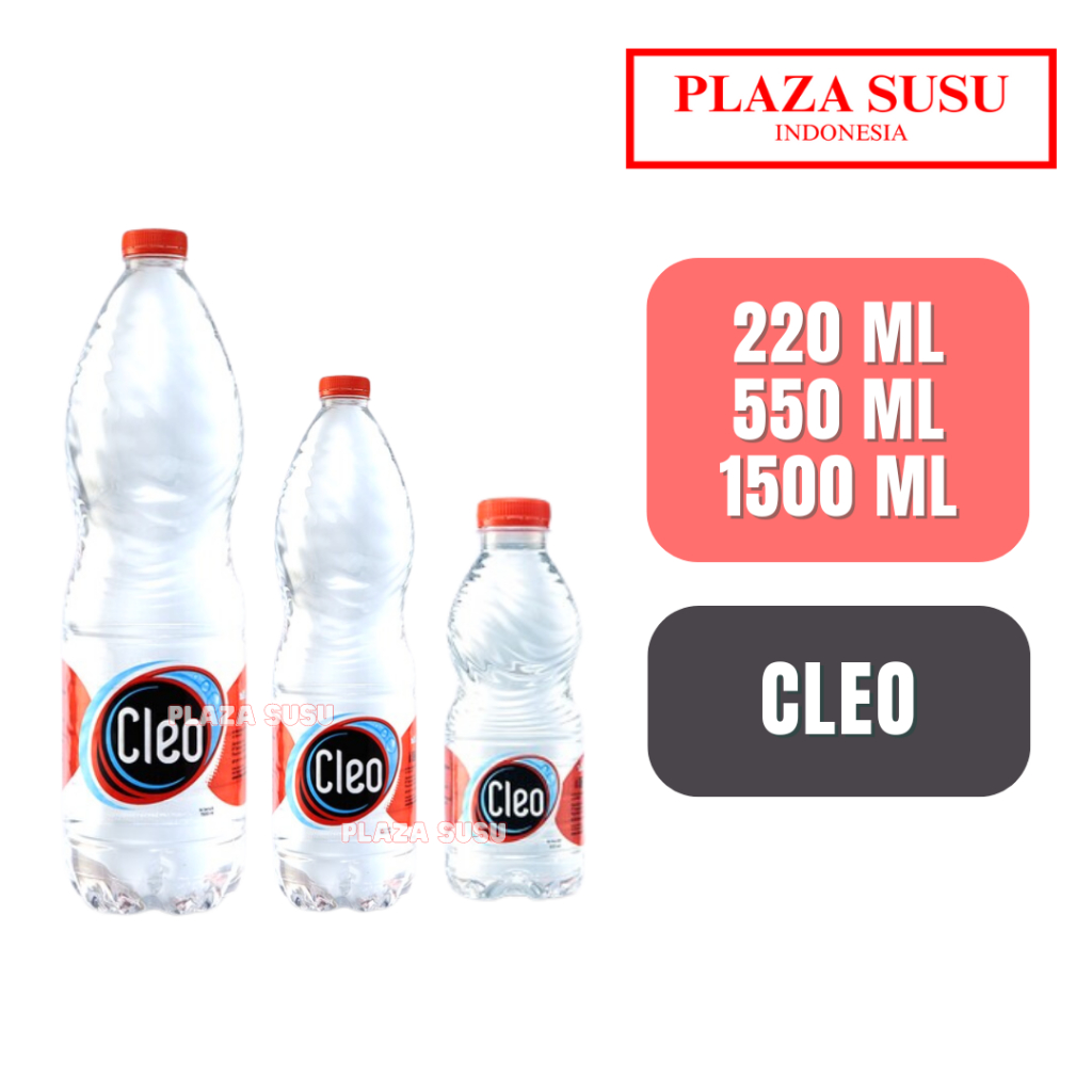 

AIR MINERAL CLEO AIR MINUM MINERAL WATER AIR MURNI 220ML 550ML 1500 ML