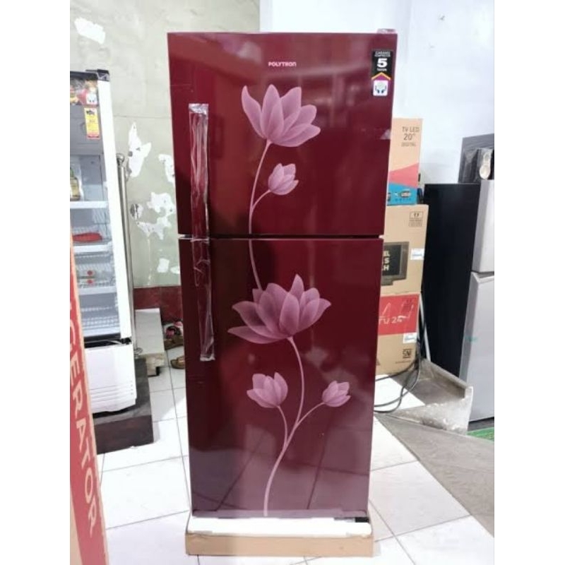 Kulkas 2 pintu POLYTRON PRB-219/ Kulkas Tanpa Bunga Es/ Garansi Resmi POLYTRON Kompresor 5 Tahun