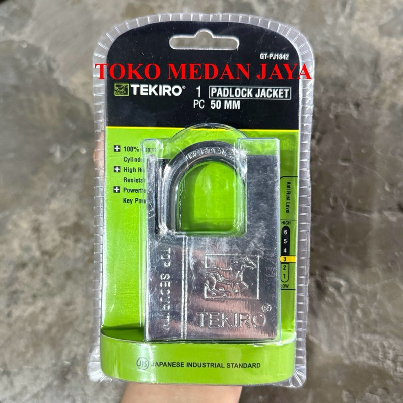 TEKIRO GEMBOK JACKET 50 MM GEMBOK PADLOCK JACKET TEKIRO 50 MM ANTI MALING