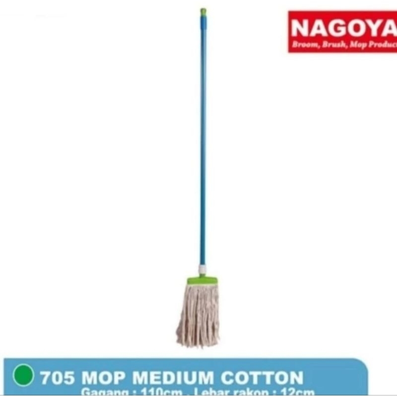 705 M Sumbu Medium Pel Sumbu Medium Nagoya 12cm Mop Hijau Tebal Premium