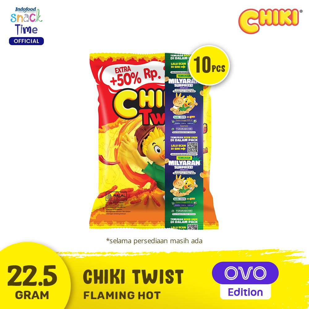 

Chiki Twist Flaming Hot 22.5 Gr - 10 Pcs