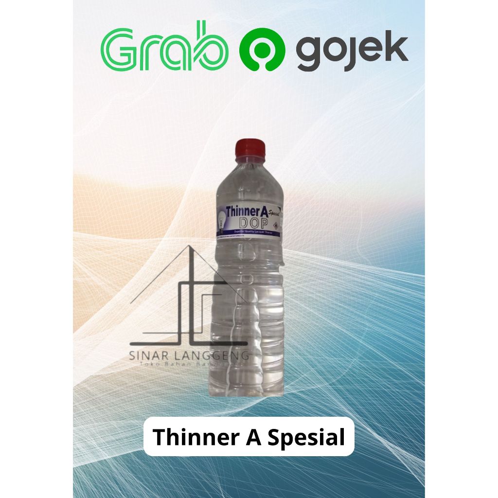 THINNER A SPECIAL BOTOL 1LITER / Thiner / Tiner / Pengencer Cat Besi