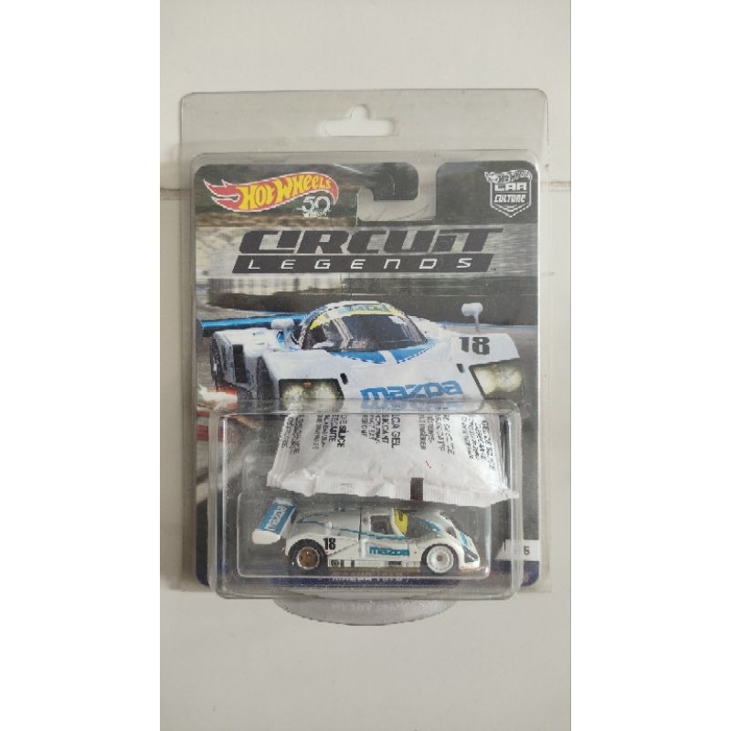 hotwheels premium card circuit legend mazda 787b in protector