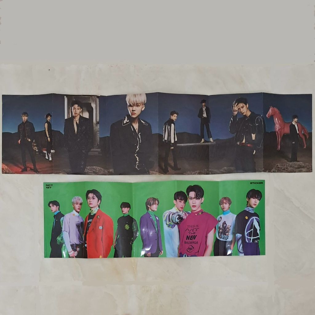 [Ready Stock] Folded Poster NCT 127 Dream WayV 2020 Resonance Past Sticker Photobook PB Ver Johnny T