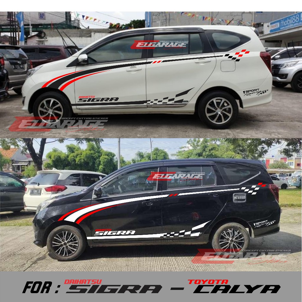 sticker mobil sigra calya cutting list body mobil sigra calya terbaru