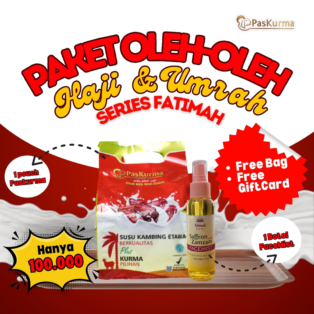 

[PAKET FATIMAH SERIES] OLEH-OLEH HAJI DAN UMRAH - Produk Berkualitas dan Menyehatkan [2 item]