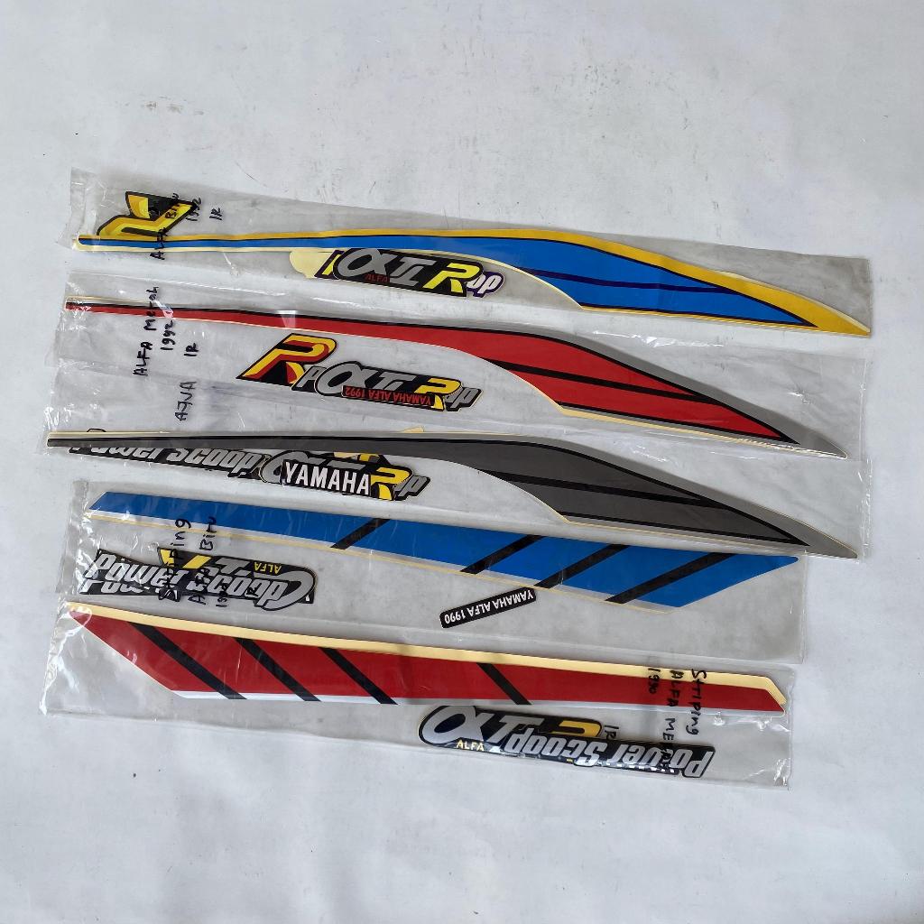 striping stiker sticker lis list polet decal cover kaper kafer kaver body bodi set yamaha alfa alpa 
