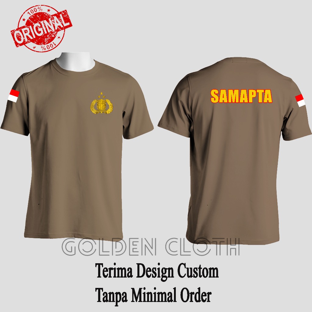 Baju Kaos Dalam / Dalaman Polisi Coklat SAMAPTA Korps  samapta