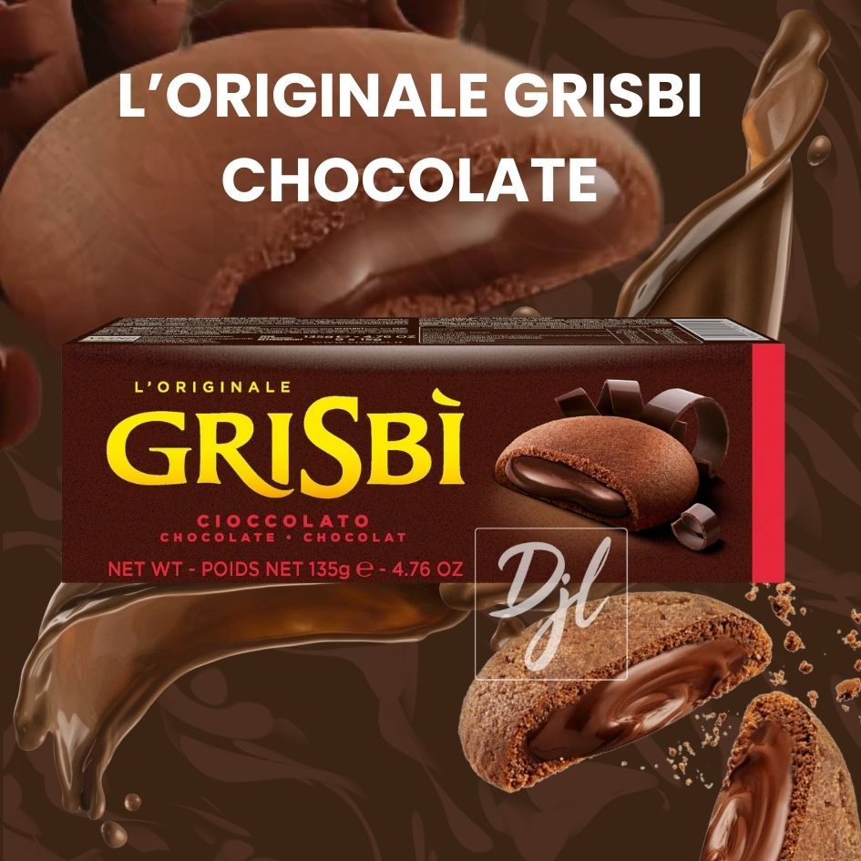 

L'Originale Vicenzi GRISBI Double Chocolate Biskuit Cokelat 1 Pak 135gram