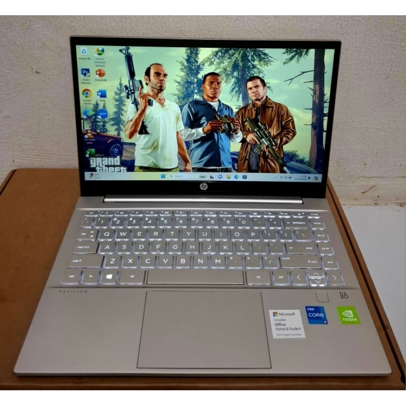 Laptop HP Pavilion 14- DV0066TX I5 Gen 11 Dual VGA Nvidia Mx450 Ram 16 SSD 512 Cocok buat game