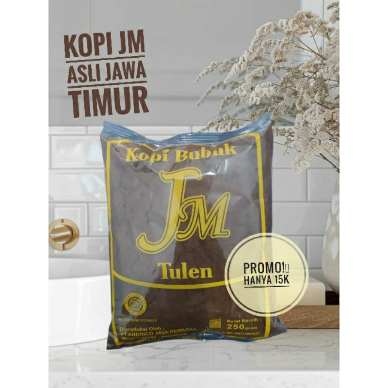 

[Termurah] Kopi Bubuk Hitam 250 gram Khas Jawa Timur