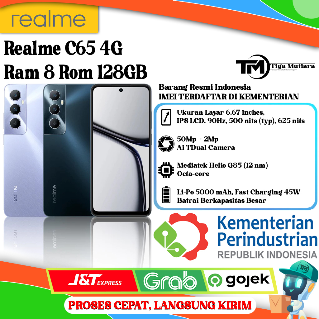 Realme C65 4G Ram 8/128GB | Ram 8/256GB