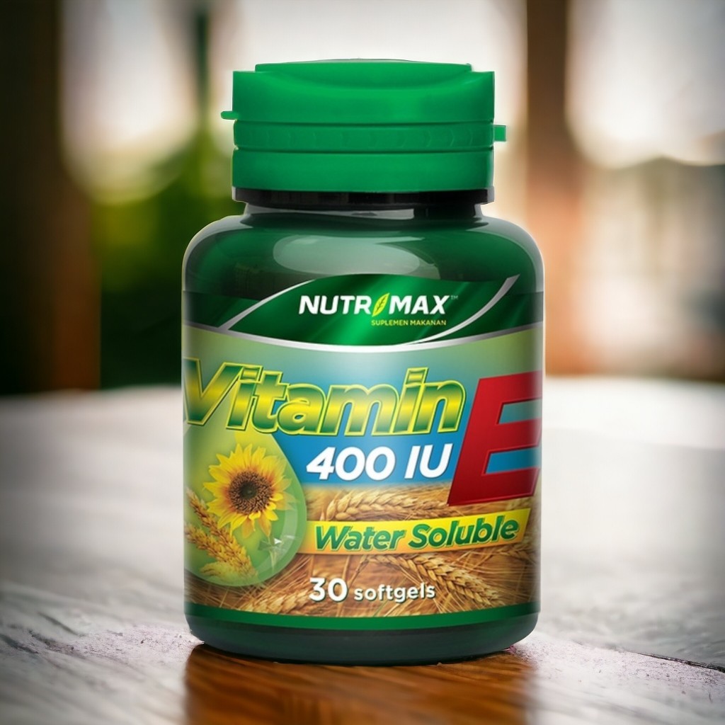 NUTRIMAX Vitamin E 400 IU ( Kesehatan Kulit / Paru2 / Keseimbangan Hormon / Imunitas ) - 30 Softgel