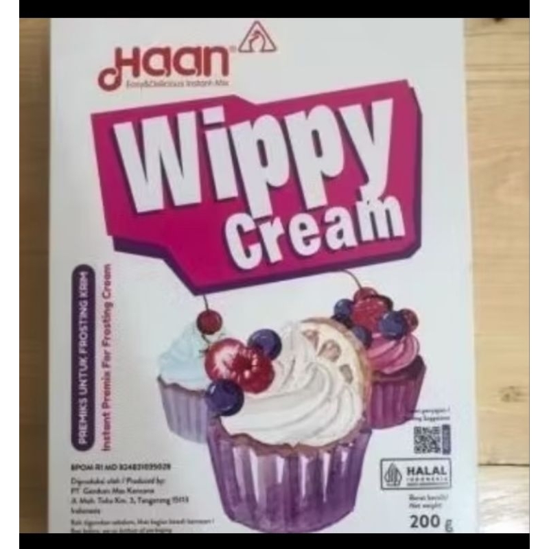 

Wippy Cream bubuk Haan 200 gr