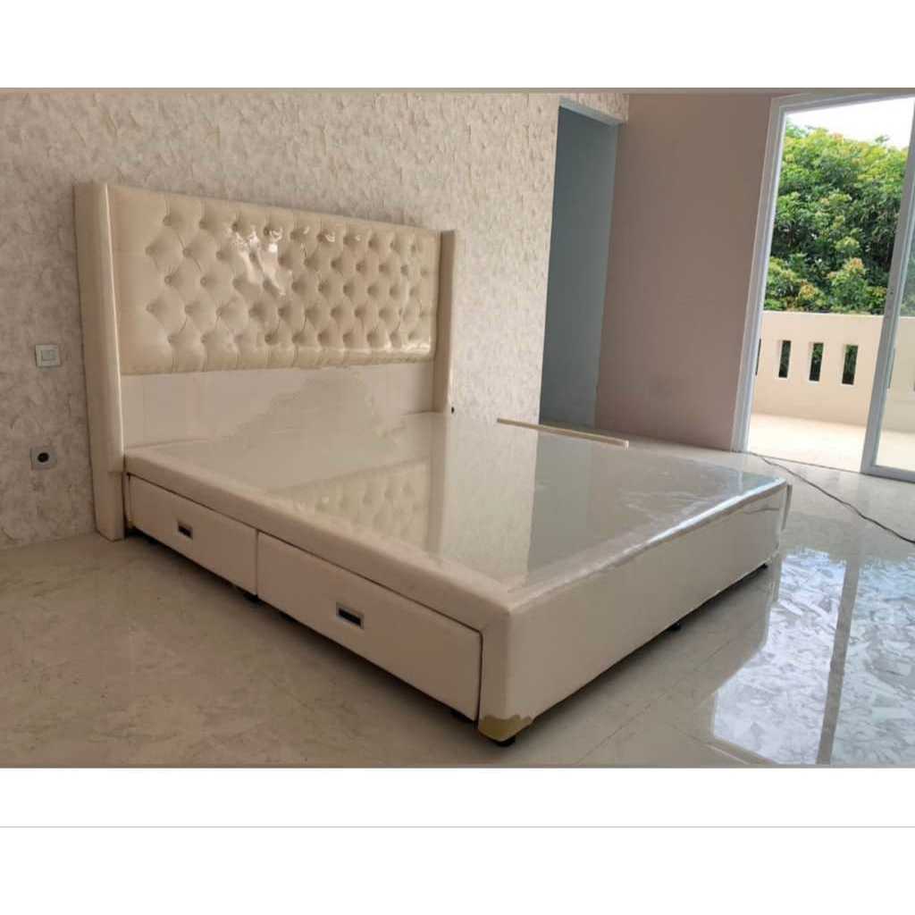 𝐖𝐈𝐍𝐆𝐒 Divan Laci Full /Alas tempat tidur Laci Besar/divan minimalis laci /divan laci sorong