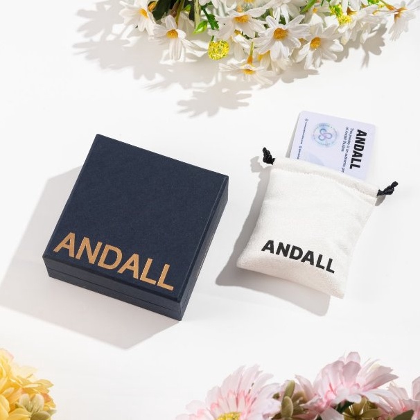 

ANDALL Gift Box Hard Case Box and Canvas Pouch Hamper Birthday Lebaran Wisuda Kartu Ucapan