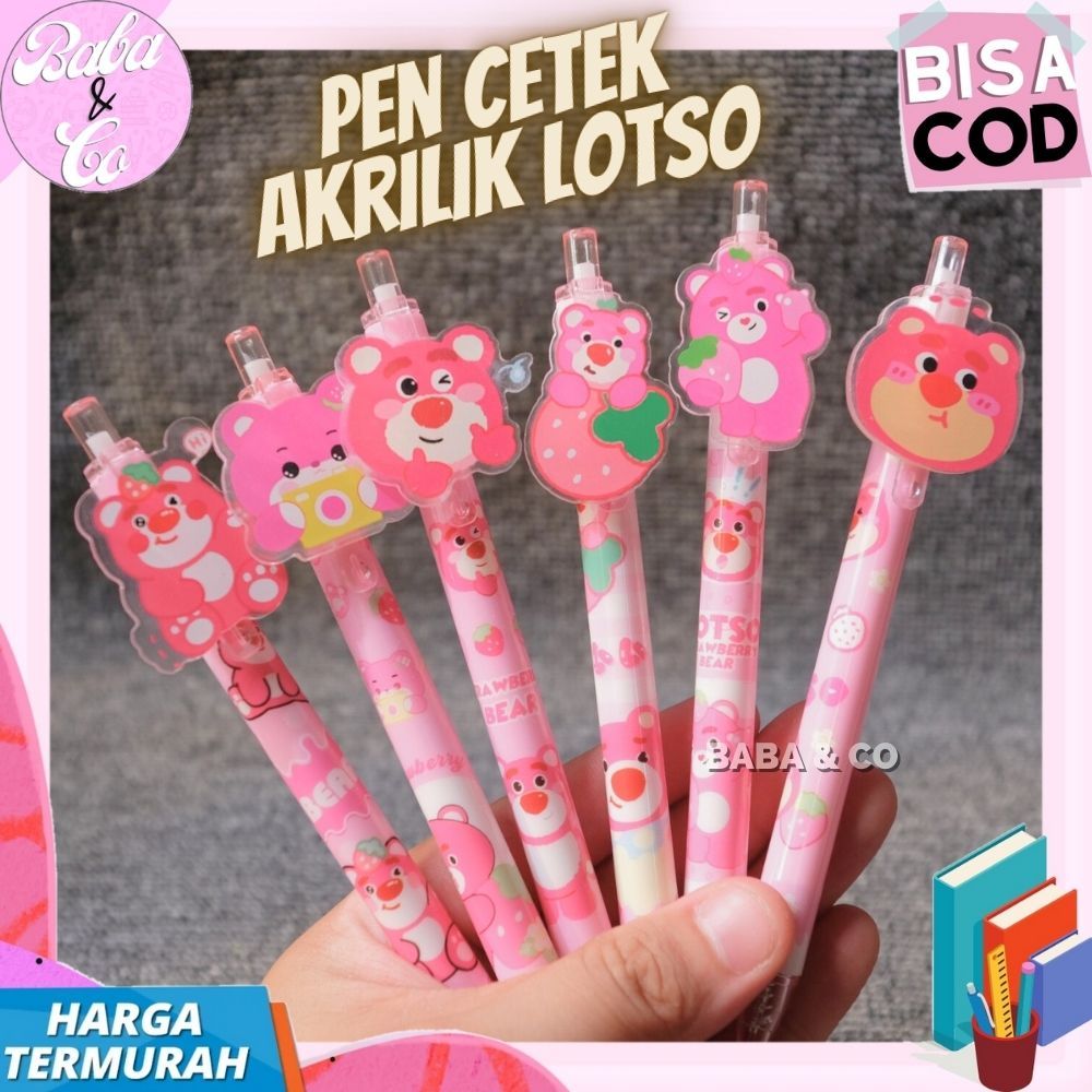 

PULPEN LOTSO PEN CETEK LOTSO AKRILIK LUCU UNIK MURAH PEN LOTSO AKRILIK PULPEN MEKANIK LOTSO