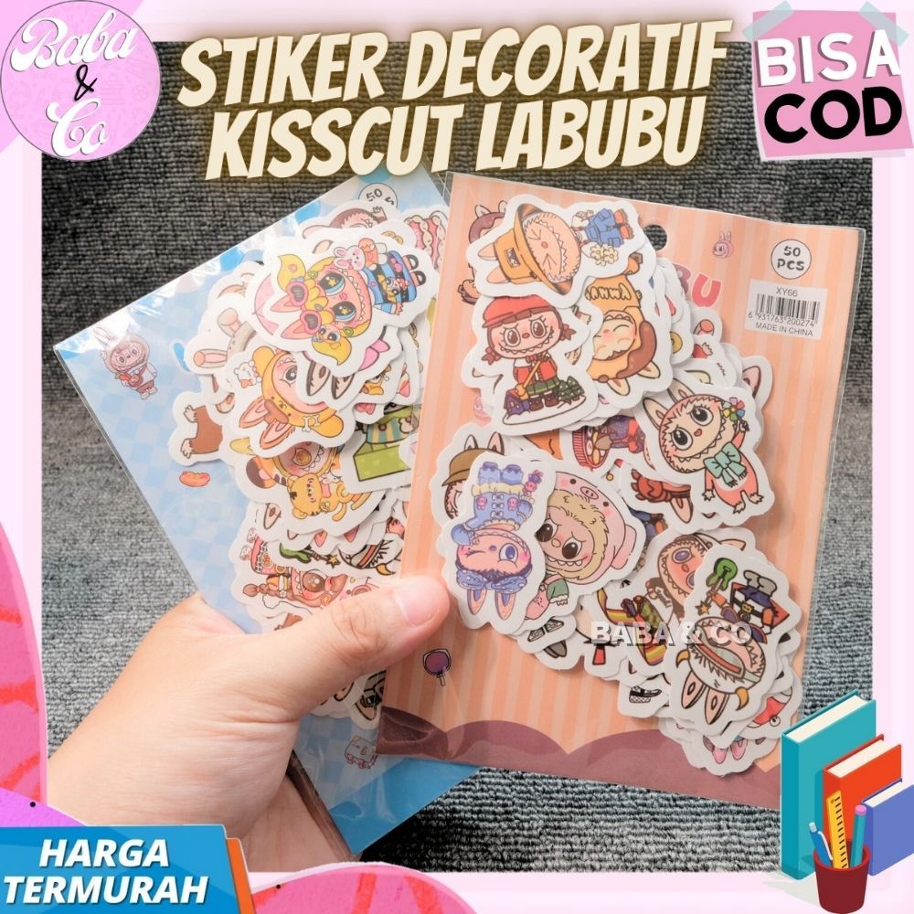 

STIKER LABUBU KISSCUT DEKORATIF STIKER KOPER LAPTOP LABUBU LUCU UNIK STICKER LABEL LABUBU KISS CUT KERTAS