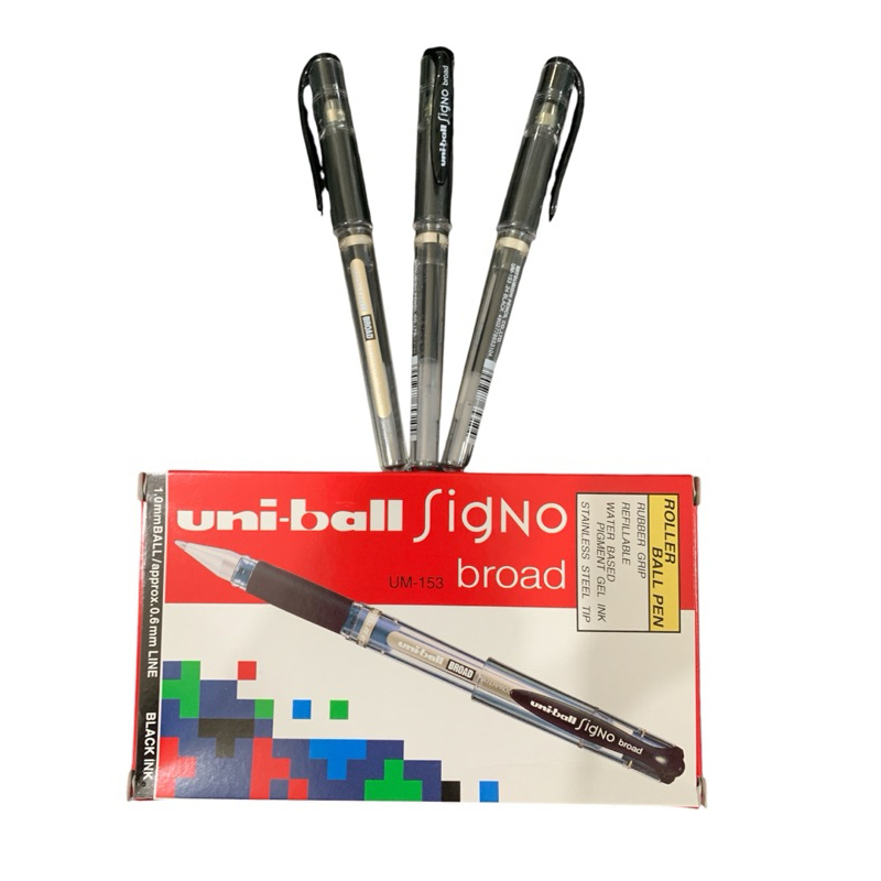 

Uni-ball Signo broad pen UM-153 & refill UMR-10 1.0mm