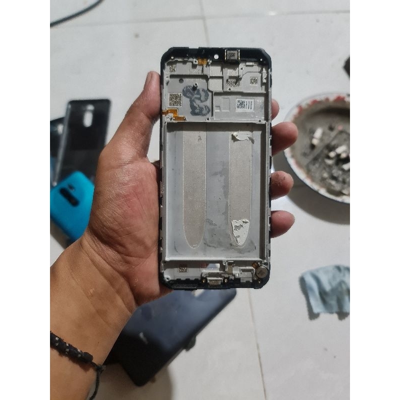 FRAME DUDUKAN LCD REDMI 9 ORI COPOTAN