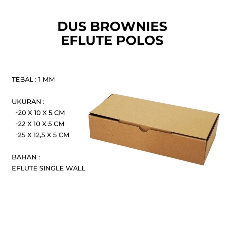 

1pc Box Ete Brownies 22x1x5 Kemasan Kotak Kado Packaging Snack Kardus