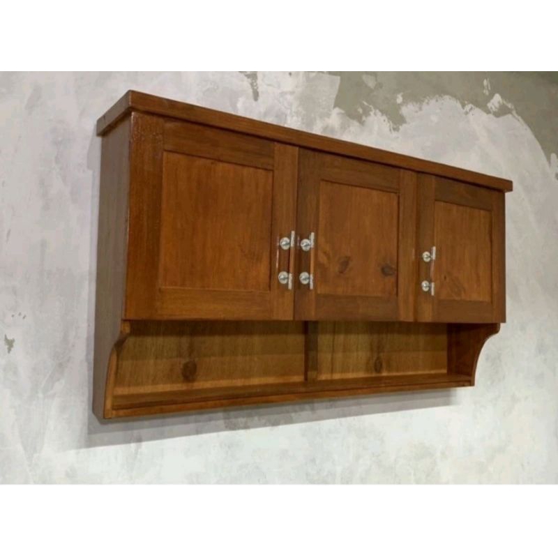 Kabinet kitchen set bagian atas / cabinet kitchen set dapur jati