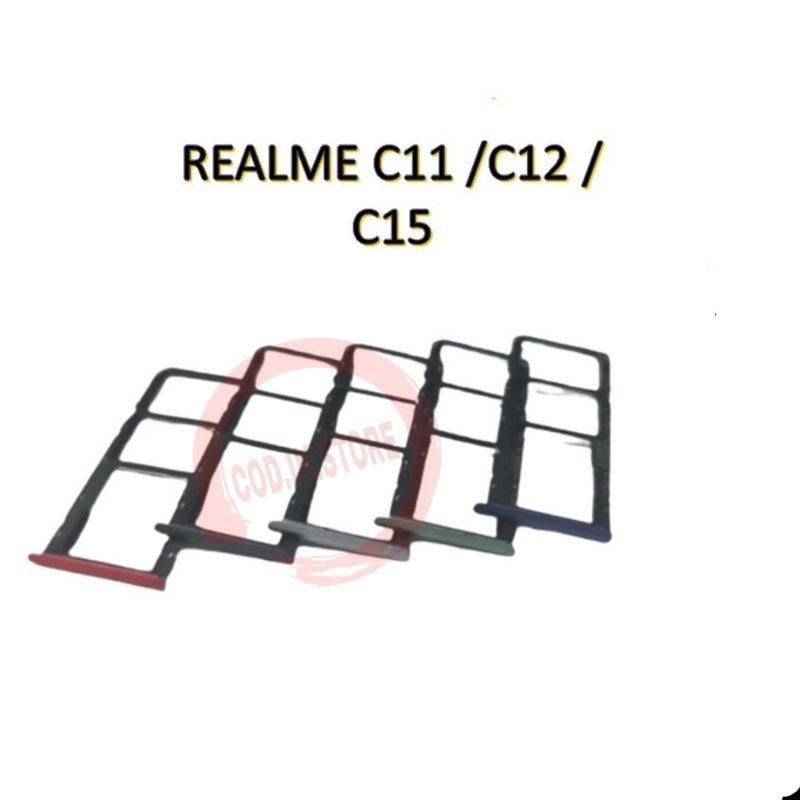 Simtray Realme C11 / C12 /C15 Slot Sim Card Dudukan Kartu Sim Card
