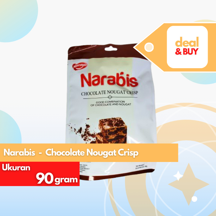 

Naraya Narabis Chocolate Nougat Crisp/ Nougat dgn Kukis Cokelat 90g