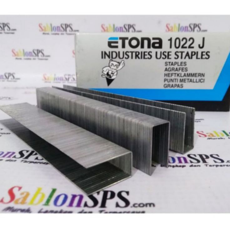 

READY GAN STAPLES ETONA 122 J ISI 3 PCS STAPLES UNTUK INDUSTRI