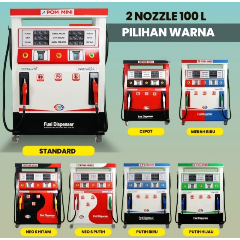 POM MINI / PERTAMINI DIGITAL 2Nozzle 110Lx2 Murah Berkualitas & Bergaransi
